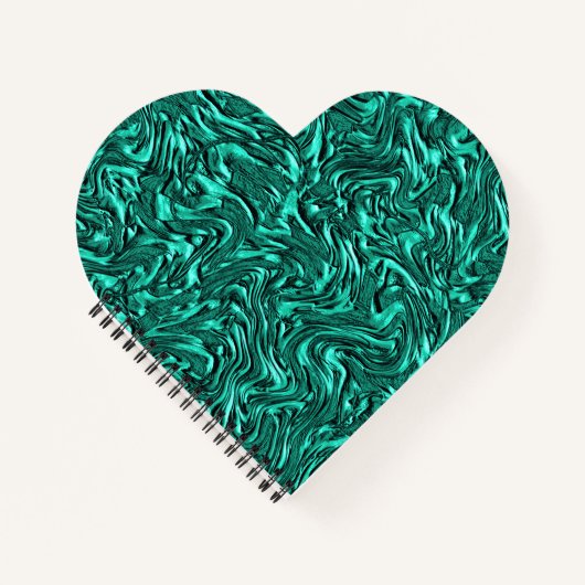 Sieht aus wie ein Jadegrün mit einer Wandstruktur Notizblock (Vorderseite)