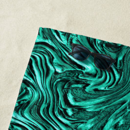 Sieht aus wie ein Jadegrün mit einer Wandstruktur Strandtuch