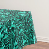 Sieht aus wie ein Jadegrün mit einer Wandstruktur Tischdecke (Beispiel)