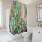 Sieht aus wie ein Korb über einem Foto Gras Duschvorhang (Beispiel)