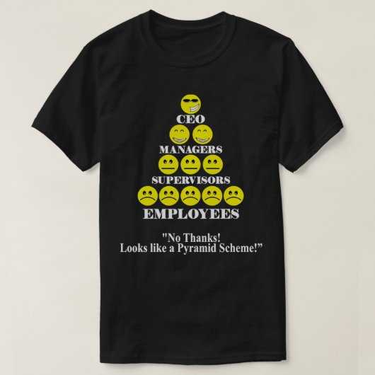Sieht aus wie ein Pyramidensystem-T-Shirt, das in T-Shirt (Design vorne)
