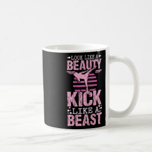Sieht aus wie eine Schönheit, tritt wie ein Biest Kaffeetasse