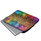 Sieht aus wie Glitter auf einer benutzerdefinierte Laptopschutzhülle (Vorne Knopf)