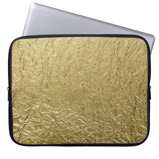 Sieht aus wie Gold Leaf auf einem Laptop Laptopschutzhülle (Vorderseite)