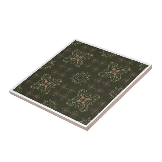 Sieht aus wie grüner Karierter Tile Fliese (Seite)