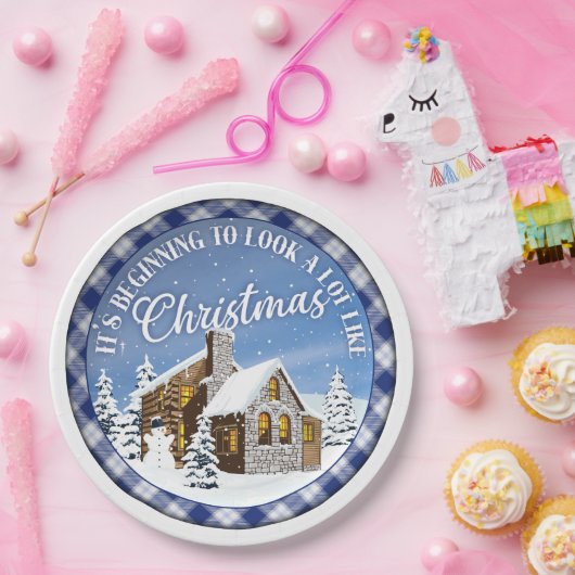 Sieht aus wie Weihnachts-Teller Pappteller (Party)