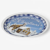 Sieht aus wie Weihnachts-Teller Pappteller (Schrägansicht)