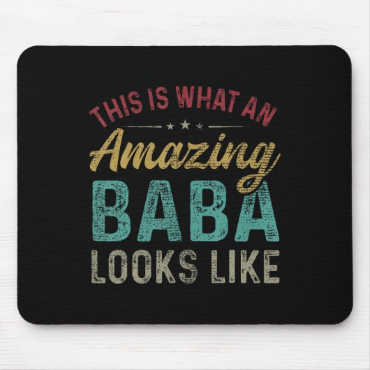 Sieht ein Phantastisches Baba aus wie ein Vater Mousepad (Vorne)