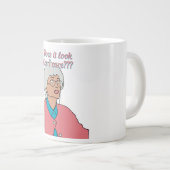 Sieht es so aus, als wäre es mir wichtig? Jumbo-Tasse (Vorderseite Rechts)