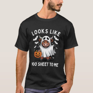 Sieht für mich aus wie Kuh-Blatt Lustige Kuh Hallo T-Shirt