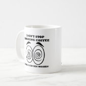 Sieht Geräusche Lustig Kaffeetasse oder Reisebeche (Vorderseite Links)