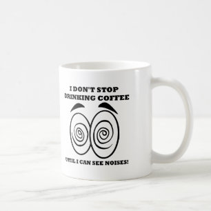 Sieht Geräusche Lustig Kaffeetasse oder Reisebeche