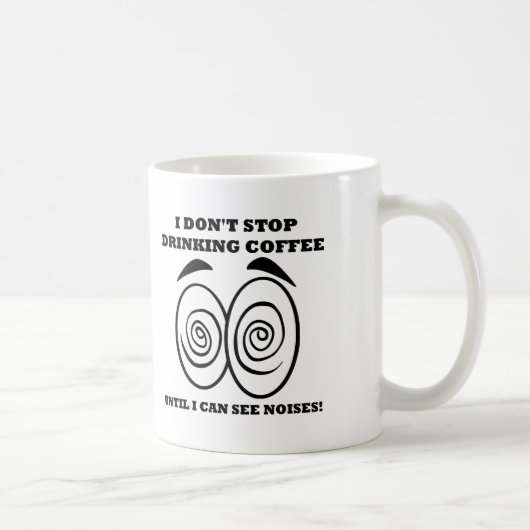 Sieht Geräusche Lustig Kaffeetasse oder Reisebeche (Rechts)