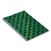 Sieht Grün unter goldenem Gitter smaragdgrün aus? Notizblock (Rechte Seite)