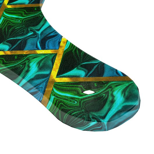 Sieht Grün unter goldenem Gitter smaragdgrün aus? Schneidebrett (Ecke)