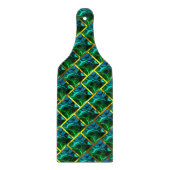 Sieht Grün unter goldenem Gitter smaragdgrün aus? Schneidebrett (Vorderseite)