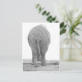 Sieht mein Bauch groß aus Postkarte (Stehend Vorderseite)