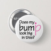 Sieht mein Knoten darin groß aus? Button (Vorne & Hinten)