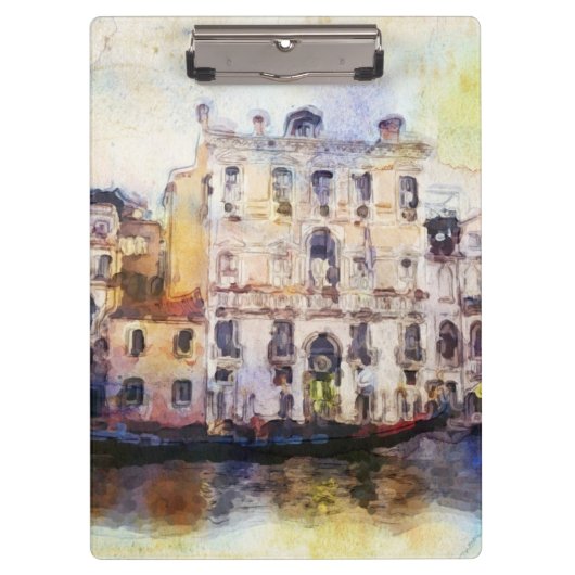 Sieht Od Venedig an, das im künstlerischen Klemmbrett (Vorderseite)