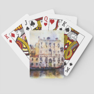 Sieht Od Venedig an, das im künstlerischen Spielkarten