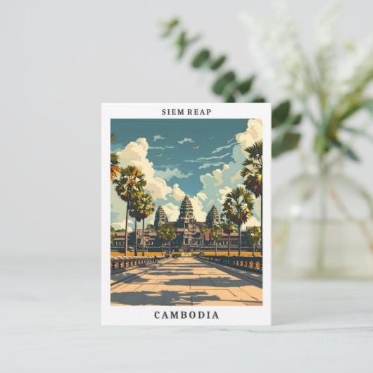 Siem Reap Cambodia New Orleans Club Postkarte (Stehend Vorderseite)