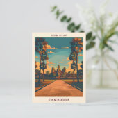 Siem Reap Cambodia New Orleans Club Postkarte (Stehend Vorderseite)