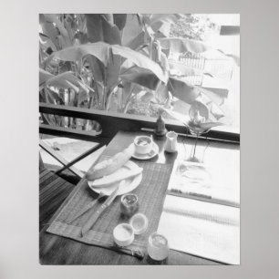 Siem Reap Kambodscha, kontinentales Frühstück Poster