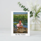 Siem Reap, Kambodscha Postkarte (Stehend Vorderseite)