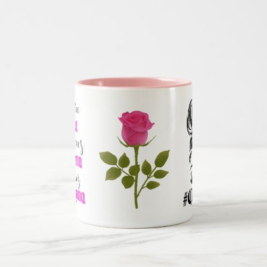 Siempre Chula Always Chingona Zweifarbige Tasse (Mittel)