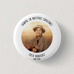 siempre en nuestros corazones spanisch beerdigen button