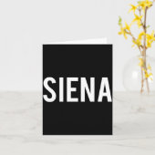 Siena - Cool New Funny Name Fan Gift Tee  Karte (Gelbe Blume)