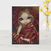 "Siena Dragonling" Gruß-Karte Karte (Gelbe Blume)