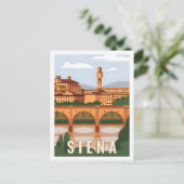 Siena Italien Berühmter Reiseort Postkarte (Stehend Vorderseite)