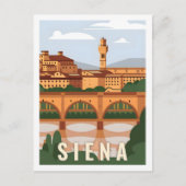 Siena Italien Berühmter Reiseort Postkarte (Vorderseite)