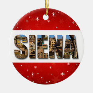 Siena Italien Foto für Stadtreisen Keramik Ornament