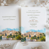 SIENA Italien Hochzeit in Urlaubsort Einladung