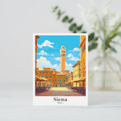 Siena Italien Kunst, Dichtung und Musik Postkarte (Stehend Vorderseite)