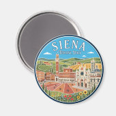 Siena Italien Magnet (Vorderseite/Rückseite)