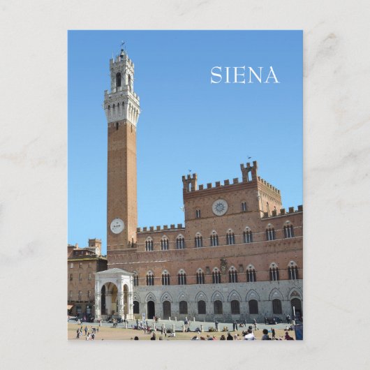 Siena, Italien Postkarte (Vorderseite)