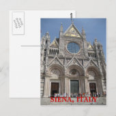 SIENA, ITALIEN POSTKARTE (Vorne/Hinten)
