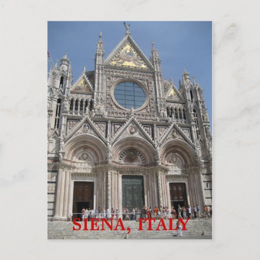 SIENA, ITALIEN POSTKARTE (Vorderseite)