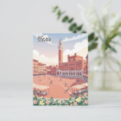 Siena Italien Reise Postkarte (Stehend Vorderseite)