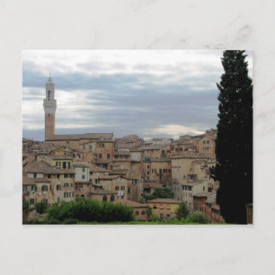 Siena, Italien, Turm des Rathauses, verlassen Postkarte