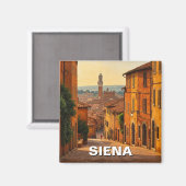Siena Italy Travel Magnet (Vorderseite/Rückseite)