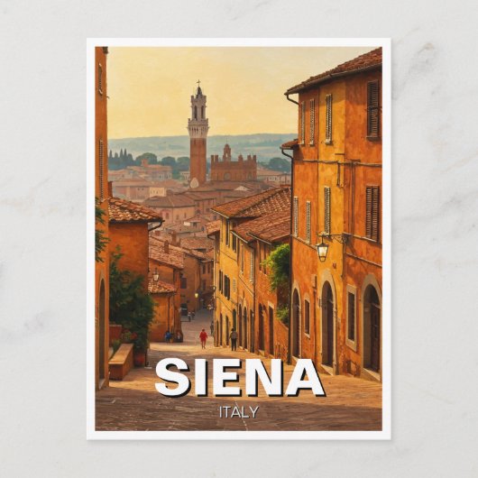 Siena Italy Travel Postkarte (Vorderseite)