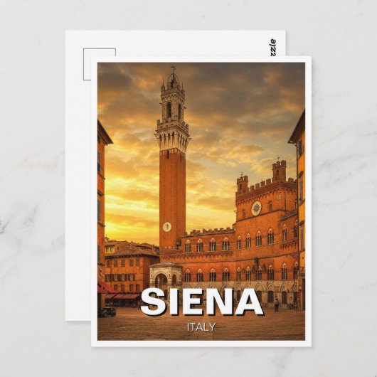 Siena Italy Travel Postkarte (Vorne/Hinten)