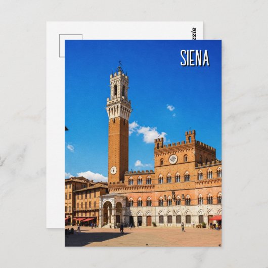 Siena Italy Travel Postkarte (Vorne/Hinten)