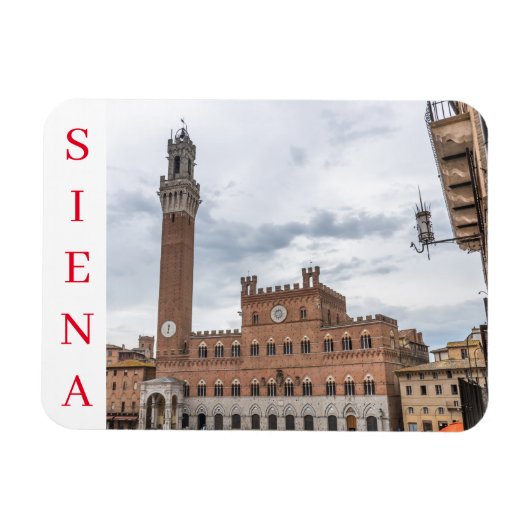 Siena Palazzo Pubblico Kühlschrankmagnet Magnet (Horizontal)