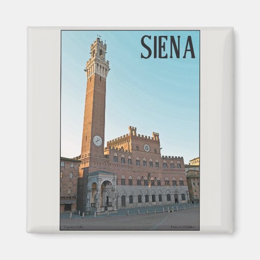 Siena - Palazzo Pubblico Morning Magnet (Vorne)
