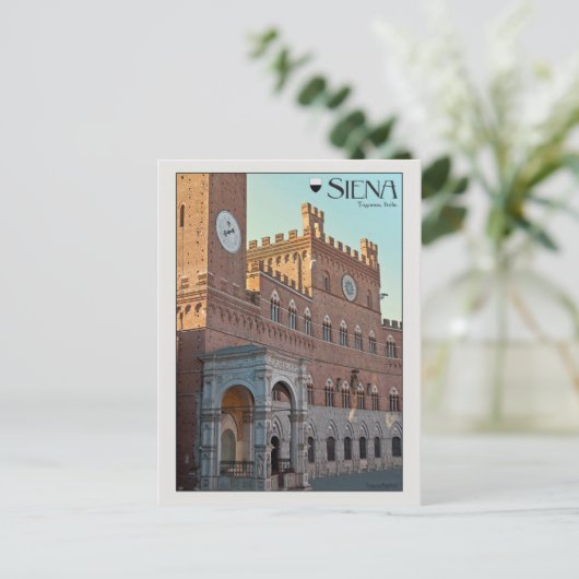 Siena - Palazzo Pubblico Postkarte (Stehend Vorderseite)